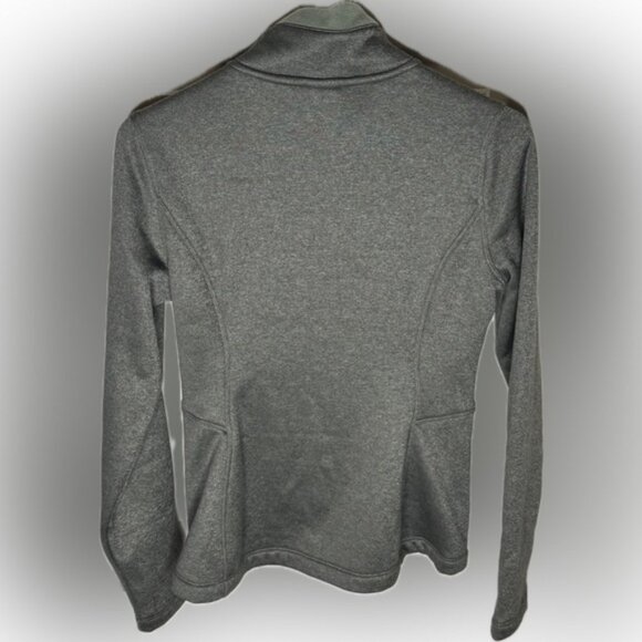 The North Face full zip sweatshirt green and coral red, women XS - Picture 2 of 6